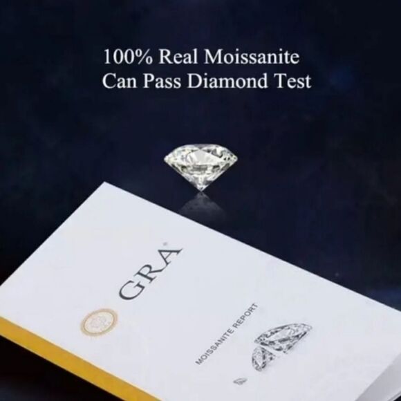 Certified 1 carat VVS1 Moissanite Luxury Stud Earrings - Picture 7 of 7